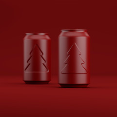 New Year's drink in an aluminum can with a logo