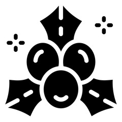 Cherry Fruit in Glyph Style