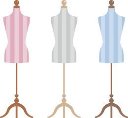 アパレル_torso_トルソーイラスト_女性_レディース_ladies_set セット