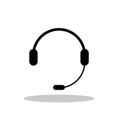 Support icon in flat style.Call center symbol for your web site design, logo, app, UI Vector EPS 10.