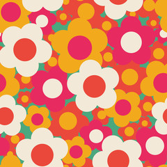 Retro seamless pattern print background