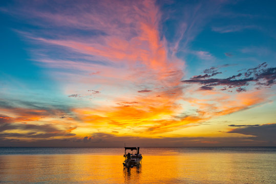 Sonnenuntergang Auf Ko Lanta, Thailand