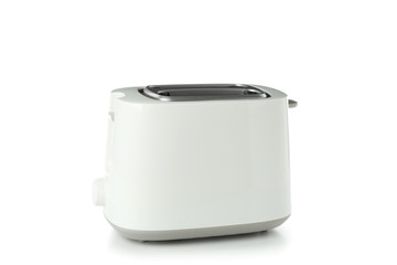 White toaster for bread isolated on white background