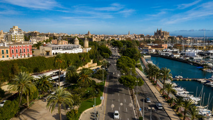the promenade of Palma de Mallorca, Spain © Dmitrii