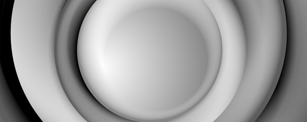 Vector 3d style abstract swirl circles, modern techno digital trendy abstract background. Vector Illustration For Wallpaper, Banner, Background, Card, Book Illustration, landing page