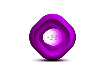 Square geometric banners with 3d smooth blend effect. Digital technology trendy icon design. Vector Illustration For Wallpaper, Banner, Background, Card, Book Illustration, landing page