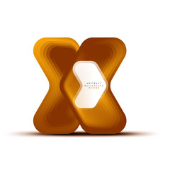 Vector arrow geometric banner created with blend color shapes effects. Trendy simple button, icon or business branding logo template, minimal style. Illustration For Wallpaper, Banner, Background