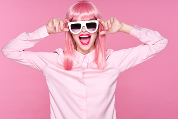 portrait of young woman in glasses