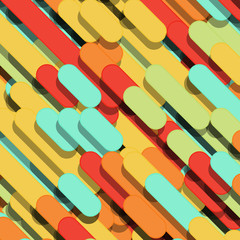 Color Abstract Lines Rain Generative Art background illustration