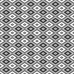 Seamless design texture. Black and white squares background template.