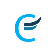 color c wing logo design