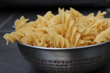 close up pasta in a bowl