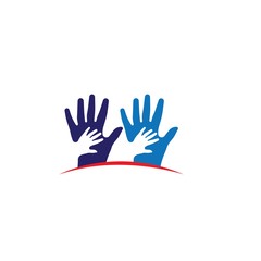 Obraz premium Hand Care Logo Template vector icon