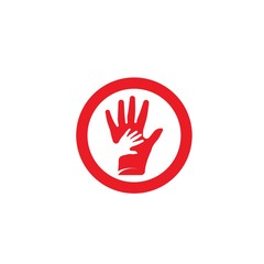 Hand Care Logo Template vector icon