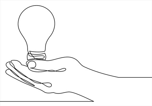 Hand Holding Light Bulb Sketch  Light bulb sketch, Light bulb