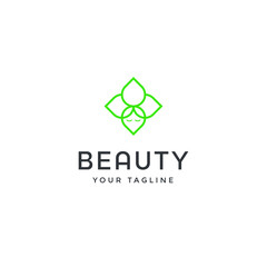 beauty logo template vector design