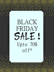 easy to edit vector illustration of Black Friday Sale Promotion advertisement banner template background