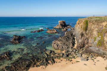 Praia da Samoqueira beach in Portugal