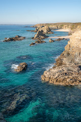 Obraz premium Praia da Samoqueira beach in Portugal