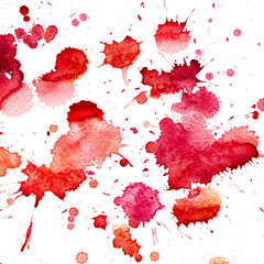 Abstract watercolor by hand drawing on white. Colorful splashing in the paper. It is wet texture background with paint brushes. Picture for creative wallpaper or design art work. Pastel colors tone.