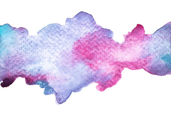 Abstract hand drawn watercolor. Colorful splashing in the paper. It is wet texture background with paint brushes. Picture for creative wallpaper or design art work. Pastel colors tone.