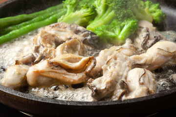 牡蠣のバター焼き