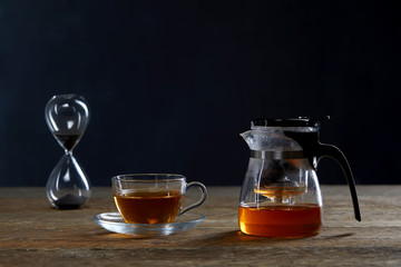 tea cup grass hot