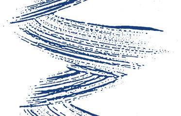 Grunge texture. Distress indigo rough trace. Divin