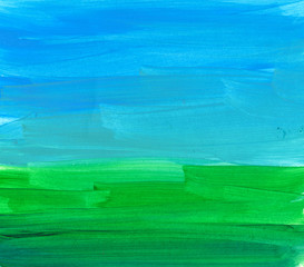 Abstract oil or acrylic painting texture. Background hand-drawn by brush.