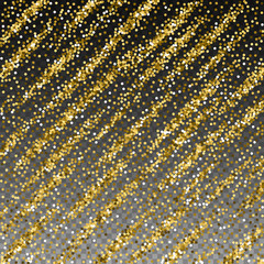 Round gold glitter luxury sparkling confetti. Scat
