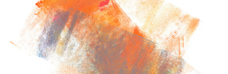 Abstract color acrylic and watercolor blot painting. Monotype template. Canvas texture background. Isolated on white.