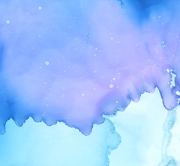 Art Abstract paint blots background. Alcohol ink colors. Marble