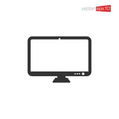 Monitor or Television Icon Design Vector