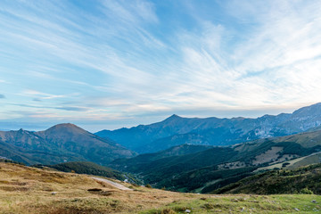 Fototapeta na wymiar Spectacular Spring Panorama of the French Alps