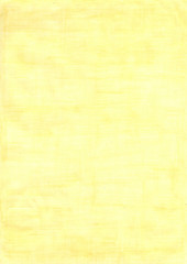 lemony yellow rectangle sheet of paper colored with pencil.