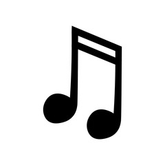 vector icon of musical notes on a white background