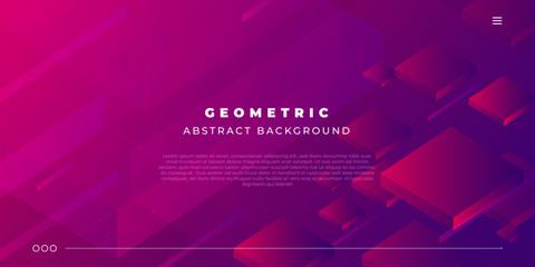 Pink Purple Violet Abstract Geometric Modern Background Banner Vector