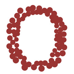 circle doodle font - O