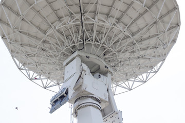 Clouse up Satellite dish or radio antennas against with sky