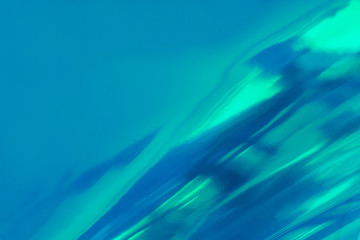 Abstract blurred soft focused futuristic wavy background. Trendy mint color concept.