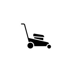 Lawn mower icon. Mower machine vector icon. Trendy Flat style for graphic design, Web site, UI. EPS10. Vector illustration