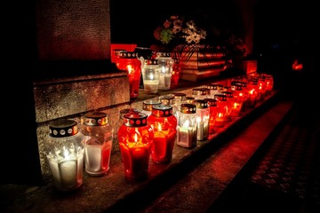 Votive Candles at All Saint's Day
