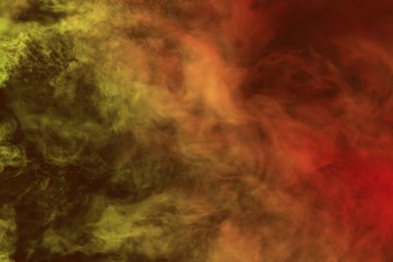Cute heavy mystical clouds of smoke colorful background or texture - 3D illustration of smoke