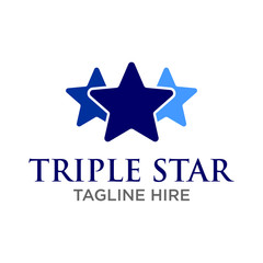 Obraz premium Star Logo Icon Vector Template