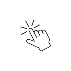 Clicking finger, hand click icon design