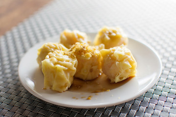 Dimsum on tabler - Traditional chinese dimsum in thailand
