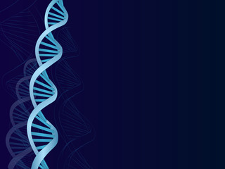 DNA with shallow depth of field vector design