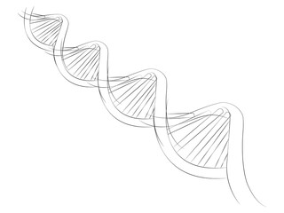 DNA with shallow depth of field vector design