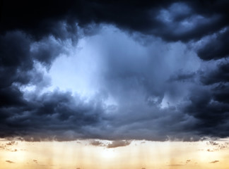 Hole in the Dramatic Clouds