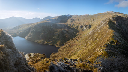 Beautiful mountain landscape in Snowdonia National Park, Wales UK